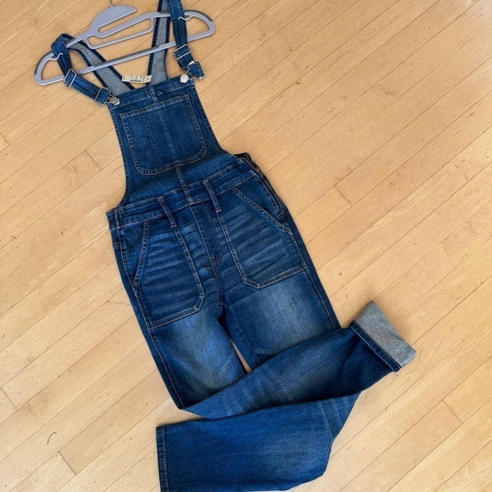 NWT Madewell Low Slung Denim overalls, XS. CB2034 - Picture 4 of 5